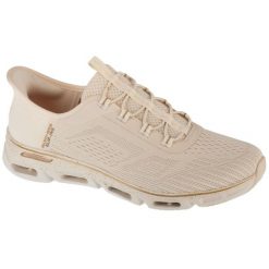 Buty sportowe Sneakersy damskie, Slip-Ins: Glide-Step Gratify - Pace. Brązowe obuwie sportowe Skechers, bez zapięcia, trekkingowe, Skechers Sport. Za 399.99 zł.