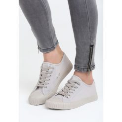 Szare Trampki Low Down. Szare trampki Born2be, bez wzorów, bez zapięcia. Za 29.99 zł.