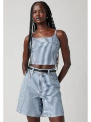 Levi's Top w kolorze błękitno-białym rozmiar: XS. Białe topy Levi's®, s, bez wzorów, z bawełny, bez kołnierzyka, bez ramiączek. Za 73.93 zł.