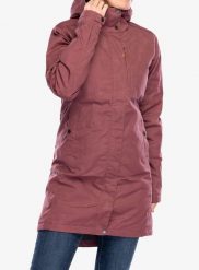 Płaszcz damski Fjallraven Kiruna Padded Parka. Czerwone parki Fjällräven, na zimę, l, bez wzorów, z bawełny, bez kaptura. Za 1,213.29 zł.