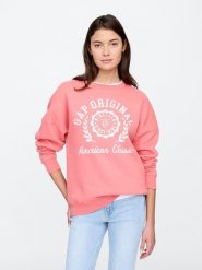 GAP Bluza w kolorze pomarańczowym rozmiar: XS. Pomarańczowe bluzy GAP, xs, bez wzorów, bez kaptura. Za 105.63 zł.