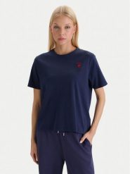 Beverly Hills Polo Club T-Shirt W126-BHLTS-1031-20X Granatowy Regular Fit. Niebieskie koszulki polo Beverly Hills Polo Club, l, bez wzorów, z bawełny, bez kołnierzyka, bez ramiączek. Za 89.99 zł.