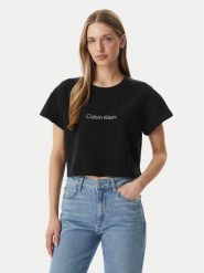 Calvin Klein Underwear T-Shirt LV00QS7656 Czarny Boxy Fit. Czarne t-shirty Calvin Klein Underwear, l, bez wzorów, z bawełny, bez kołnierzyka, bez ramiączek. Za 129.99 zł.
