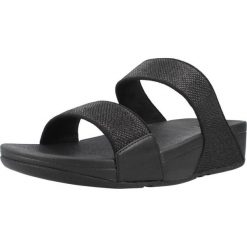 Sandały FITFLOP A4Y 001 Czarny. Czarne sandały FIT FLOP, bez wzorów, bez obcasa, na koturnie, bez zapięcia. Za 464.00 zł.