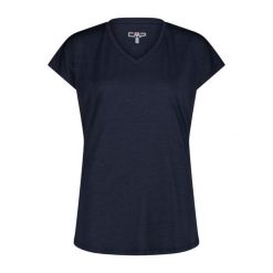 Koszulka damska turystyczna CMP 35N5586. Niebieskie koszulki sportowe CMP, bez wzorów, bez ramiączek. Za 159.00 zł.