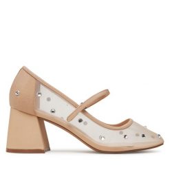 Półbuty Call It Spring. Brązowe czółenka Call it Spring, bez wzorów, bez obcasa, na obcasie, bez zapięcia. Za 219.99 zł.