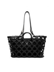 GINO ROSSI Torebka EO-LDA3407B Czarny. Czarne torebki klasyczne Gino Rossi, bez wzorów, z materiału, bez dodatków. Za 379.99 zł.