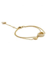 Guess Bransoletka JUBB05 027JW Złoty. Żółte bransoletki Guess, metalowe. Za 229.99 zł.
