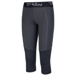 Damskie legginsy 3/4 Kilpi ROZARKA-W. Czarne legginsy Kilpi, xs, bez wzorów. Za 112.21 zł.