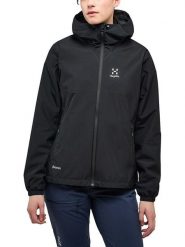 Haglöfs Kurtka przeciwdeszczowa "Kaise GTX" w kolorze czarnym rozmiar: XL. Czarne kurtki sportowe Haglöfs, xl, bez wzorów, bez kaptura, outdoorowe. Za 878.53 zł.