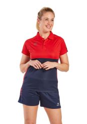 Damska koszulka polo Erima Six Wings. Czerwone koszulki polo Erima, bez wzorów, z materiału, bez kołnierzyka, bez ramiączek. Za 172.00 zł.