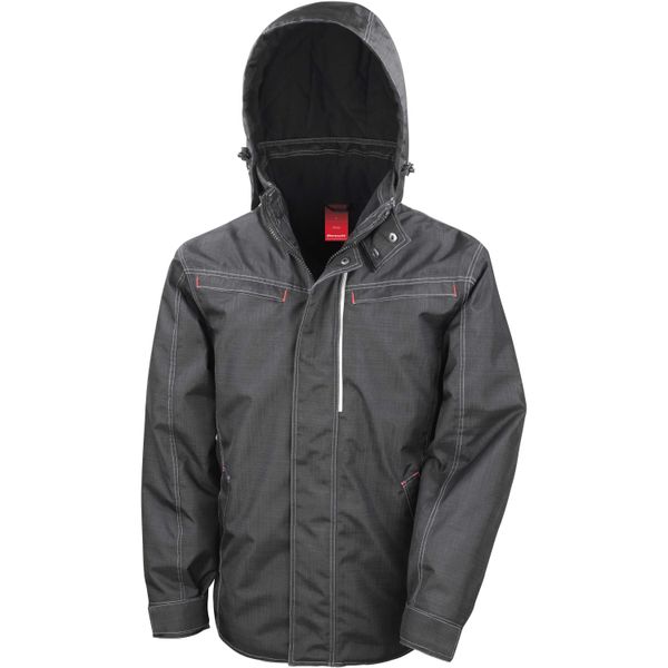Parka Result Robuste "effet Denim". Czarne parki RESULT, m, z denimu, bez kaptura. Za 257.55 zł.