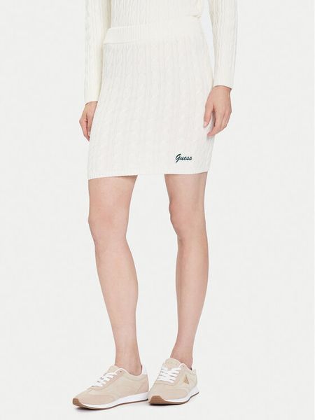 Guess Spódnica ołówkowa V5BD03 Z0572 Beżowy Regular Fit. Brązowe spódnice Guess, m, z aplikacjami, z syntetyku, ołówkowe. Za 169.99 zł.