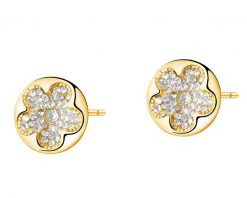 Kolczyki ze stali szlachetnej z kryształami - kwiat. Kolczyki Artelioni, ze stali. Za 139.00 zł.