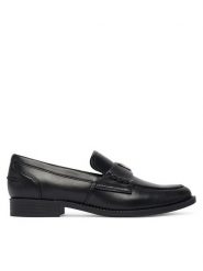 Guess Lordsy FLTBSO LEA14 Czarny. Czarne lordsy Guess, z aplikacjami, ze skóry, bez obcasa, bez zapięcia. Za 584.99 zł.
