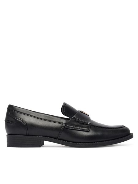 Guess Lordsy FLTBSO LEA14 Czarny. Czarne lordsy Guess, z aplikacjami, ze skóry, bez obcasa, bez zapięcia. Za 584.99 zł.