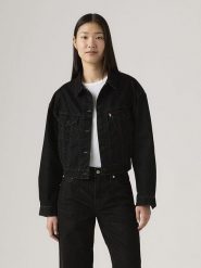 Levi's Kurtka dżinsowa w kolorze czarnym rozmiar: L. Czarne kurtki Levi's®, l, z aplikacjami, z bawełny, bez kaptura. Za 281.95 zł.