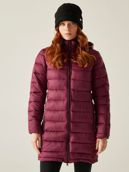 Regatta Płaszcz pikowany "Starler" w kolorze bordowym rozmiar: 42. Czerwone płaszcze Regatta, bez wzorów, bez kaptura. Za 222.94 zł.