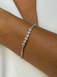 DI GIORGIO Pozłacana bransoletka z elementem ozdobnym rozmiar: onesize. Żółte bransoletki DI GIORGIO, z cyrkonią, pozłacane. Za 215.21 zł.