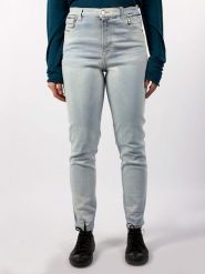 Diesel Clothes Dżinsy "Babhila" - Slim fit - w kolorze błękitnym rozmiar: W25/L32. Niebieskie jeansy Diesel Clothes, l, z aplikacjami, z podwyższonym stanem. Za 259.13 zł.