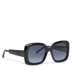 Okulary przeciwsłoneczne Tommy Hilfiger. Czarne okulary przeciwsłoneczne TOMMY HILFIGER, bez wzorów. Za 429.99 zł.