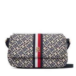 Torebka Tommy Hilfiger. Niebieskie listonoszki TOMMY HILFIGER, bez wzorów, bez dodatków. Za 489.99 zł.