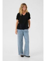 Cream Bluzka w kolorze czarnym rozmiar: M. Czarne bluzki Cream, m, bez wzorów, bez kołnierzyka, bez ramiączek. Za 69.99 zł.