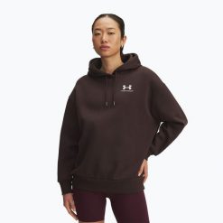 Bluza Under Armour Icon Fleece Hoodie. Brązowe bluzy Under Armour, bez wzorów, bez kaptura. Za 259.99 zł.