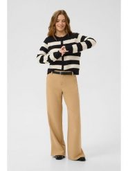 CULTURE Wełniany kardigan w kolorze czarno-białym rozmiar: M. Czarne kardigany Culture, m, bez wzorów, z kaszmiru. Za 208.99 zł.