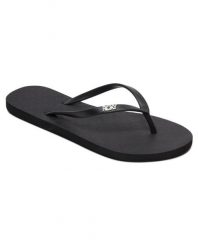 Sandały dla Kobiety VIVA IV. Czarne sandały Roxy, bez wzorów, z gumy, eleganckie, bez obcasa, bez zapięcia. Za 74.99 zł.