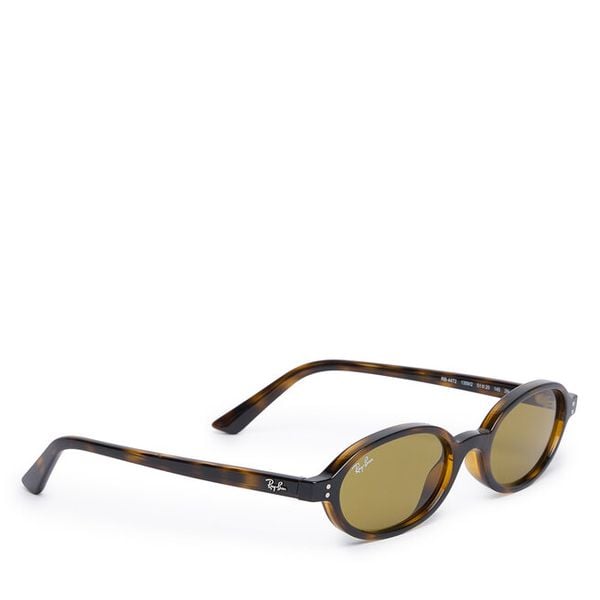 Okulary przeciwsłoneczne Ray-Ban. Brązowe okulary przeciwsłoneczne Ray-Ban, bez wzorów. Za 609.99 zł.