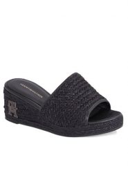 Tommy Hilfiger Espadryle Th Rope Wedge Sandal FW0FW07927 Beżowy. Brązowe espadryle TOMMY HILFIGER, bez wzorów, z materiału, bez obcasa, bez zapięcia. Za 359.99 zł.