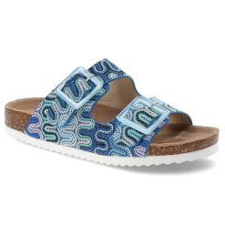 Niebieskie Klapki S.Barski Modne Obuwie Damskie. Niebieskie klapki S.BARSKI, bez wzorów, bez obcasa. Za 69.99 zł.