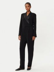 Weekend Max Mara Kombinezon Baviera 2515241021 Czarny Straight Fit. Czarne sukienki Weekend Max Mara, bez wzorów, z syntetyku, bez kołnierzyka, bez ramiączek. Za 1,479.00 zł.