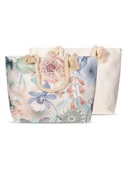 Hip Torba plażowa "Zephir" w kolorze beżowo-niebieskim - 60 x 43 cm rozmiar: 43x60 cm. Brązowe torby na ramię Hip, bez wzorów, z materiału, na ramię, bez dodatków. Za 43.99 zł.