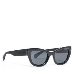 Okulary przeciwsłoneczne Polaroid. Czarne okulary przeciwsłoneczne Polaroid, bez wzorów. Za 159.99 zł.