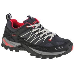 Buty trekkingowe damskie, CMP Rigel Low Wmn. Czarne trekkingi CMP, z materiału, przed kostkę, trekkingowe. Za 349.99 zł.