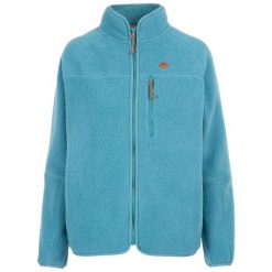 Damska Bluza Polarowa Quake Ze Skórzanym Wykończeniem. Niebieskie bluzy Trespass, na zimę, l, bez wzorów, z polaru, bez kaptura. Za 183.99 zł.