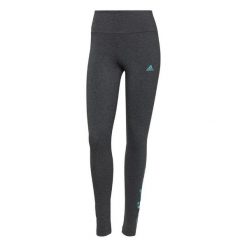Legginsy damskie adidas Loungwear Essentials. Niebieskie legginsy Adidas, s, bez wzorów, z bawełny, z podwyższonym stanem. Za 59.90 zł.