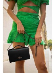 Christian Laurier Skórzana torebka "Stacy" w kolorze czarnym - 22 x 12 x 4 cm rozmiar: onesize. Czarne torby na ramię Christian Laurier, bez wzorów, z materiału, na ramię, bez dodatków. Za 239.99 zł.