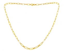 Złoty naszyjnik - paper clip. Żółte naszyjniki Apart, złote. Za 2,139.00 zł.