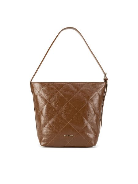 Badura Torebka NB2403-H0550 Brązowy. Brązowe torebki klasyczne Badura, bez wzorów, z tworzywa sztucznego, bez dodatków. Za 97.99 zł.