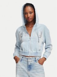 Juicy Couture Bluza JCDAS226961 Niebieski jasny Regular Fit. Niebieskie bluzy Juicy Couture, xl, bez wzorów, z bawełny, bez kaptura. Za 449.99 zł.