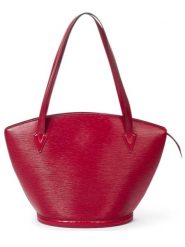 Louis Vuitton Skórzana torebka w kolorze czerwonym - 26 x 30 x 17 cm rozmiar: onesize. Czerwone torby na ramię Louis Vuitton, bez wzorów, z materiału, na ramię, bez dodatków. Za 3,601.99 zł.