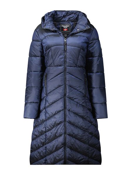 Canadian Peak Płaszcz pikowany "Blancheak" w kolorze granatowym rozmiar: L. Niebieskie płaszcze Canadian Peak, l, bez wzorów, bez kaptura. Za 227.31 zł.