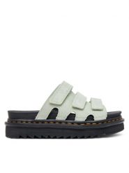 Dr. Martens Klapki Raine DM40521300 Zielony. Zielone klapki Dr. Martens, bez wzorów, ze skóry, bez obcasa. Za 489.99 zł.