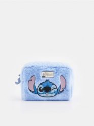 Kosmetyczka Stitch - niebieski. Niebieskie kufry i kosmetyczki Sinsay, bez wzorów, bez dodatków. Za 25.99 zł.