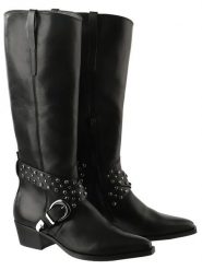 Högl Skórzane kozaki "Courtney" w kolorze czarnym rozmiar: 38,5. Czarne kozaki Högl, na zimę, bez obcasa, bez zapięcia. Za 765.09 zł.