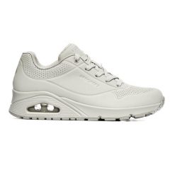 Buty na co dzień damskie SKECHERS UNO STAND ON AIR eko skóra. Białe obuwie sportowe Skechers, ze skóry, bez zapięcia, trekkingowe, Skechers Sport. Za 303.00 zł.