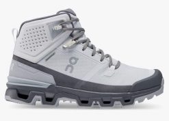 Buty trekkingowe damskie On Running Cloudrock 2 Wodoodporne Jasnoszare. Szare trekkingi On Running, z materiału. Za 872.50 zł.